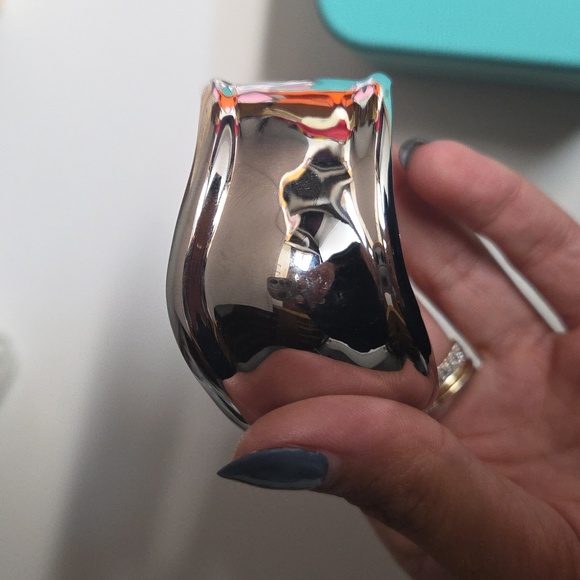 Nwt Steriling Silver Bone Cuff Left Arm - Picture 3 of 6